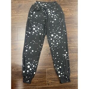 MASONgrey Black Stars Cloud Jersey Joggers Loungewear Pants - Size XS